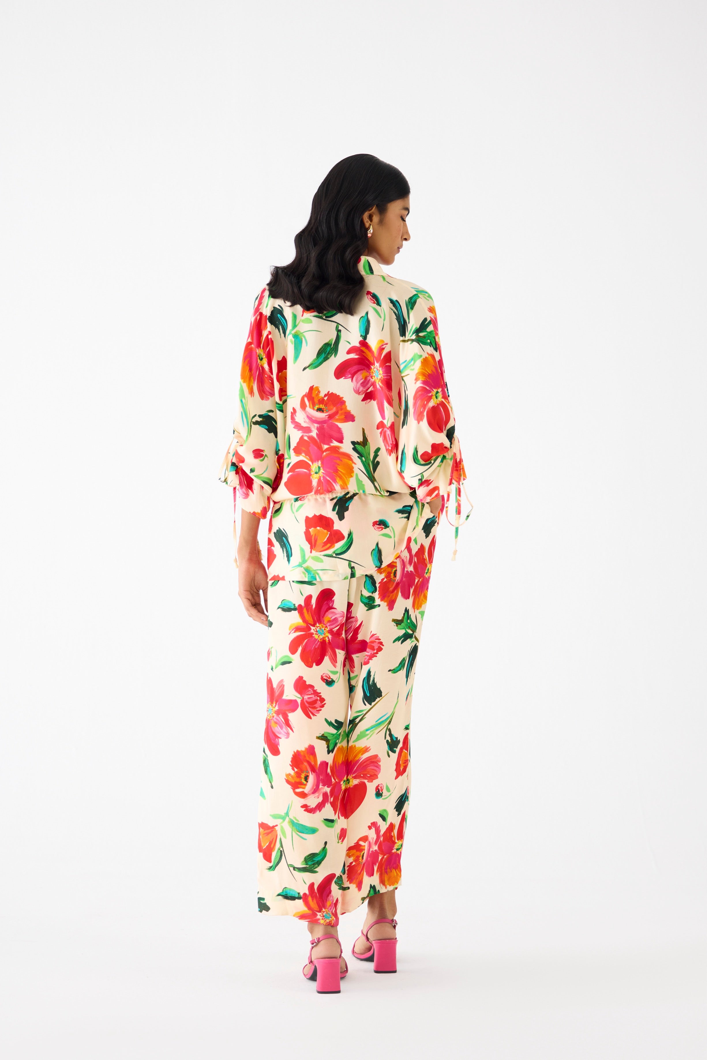 MAJORELLE DRAWSTRING SHIRT AND TROUSERS CO-ORD