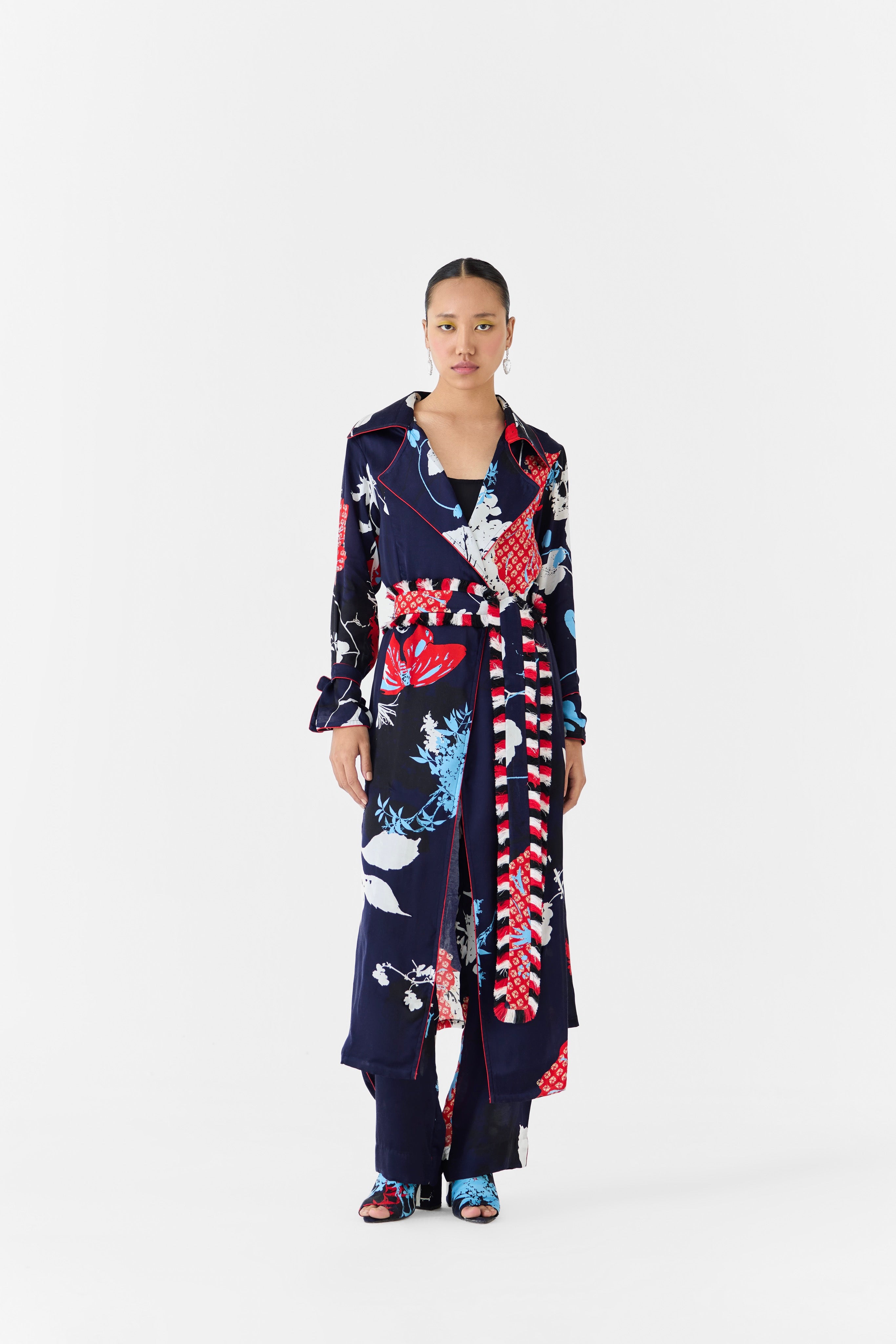 ROYAL IKIGAI TRENCH COAT & TROUSERS CO-ORD