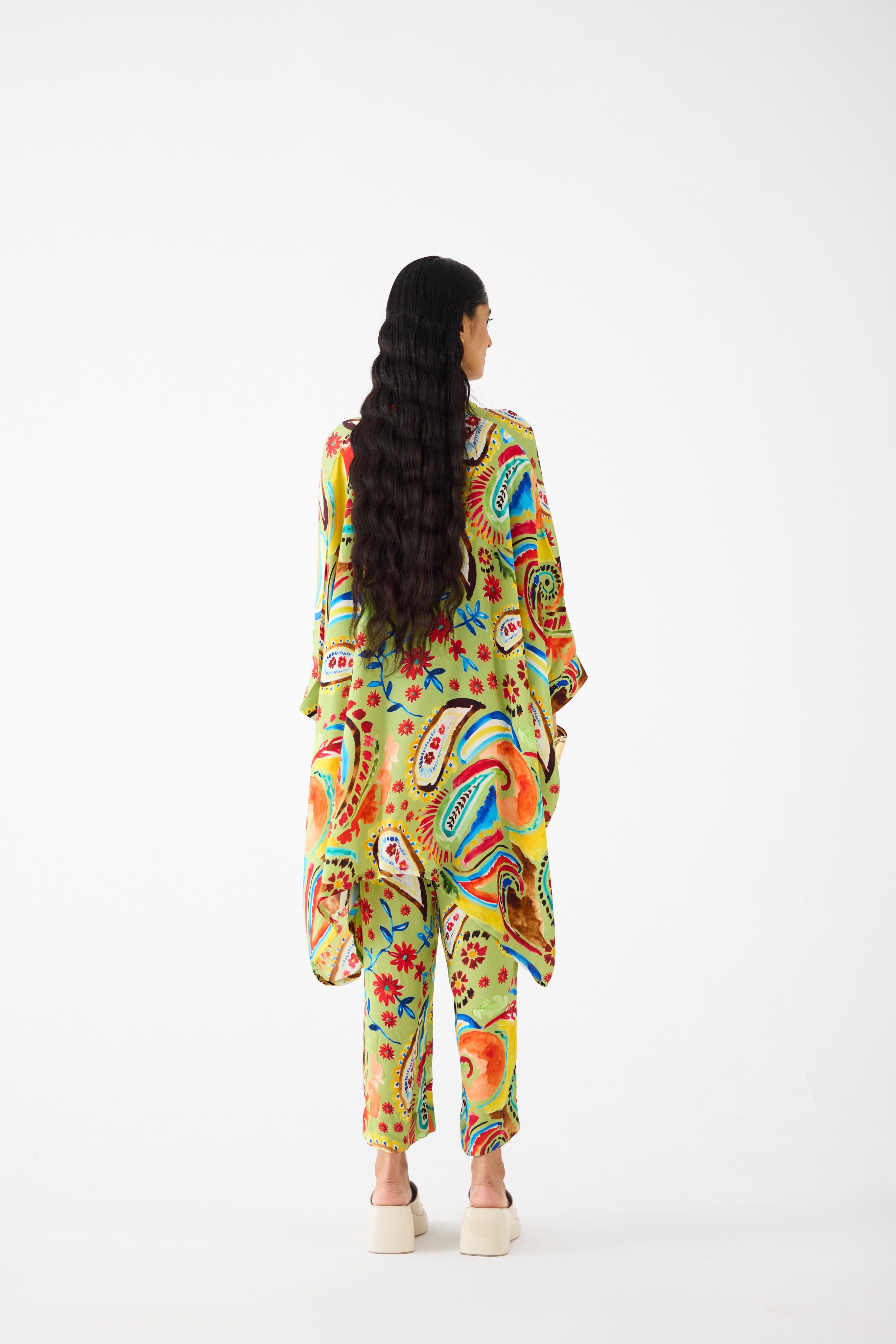 ANTELLA SHORT KIMONO AND PANTS CO-ORD