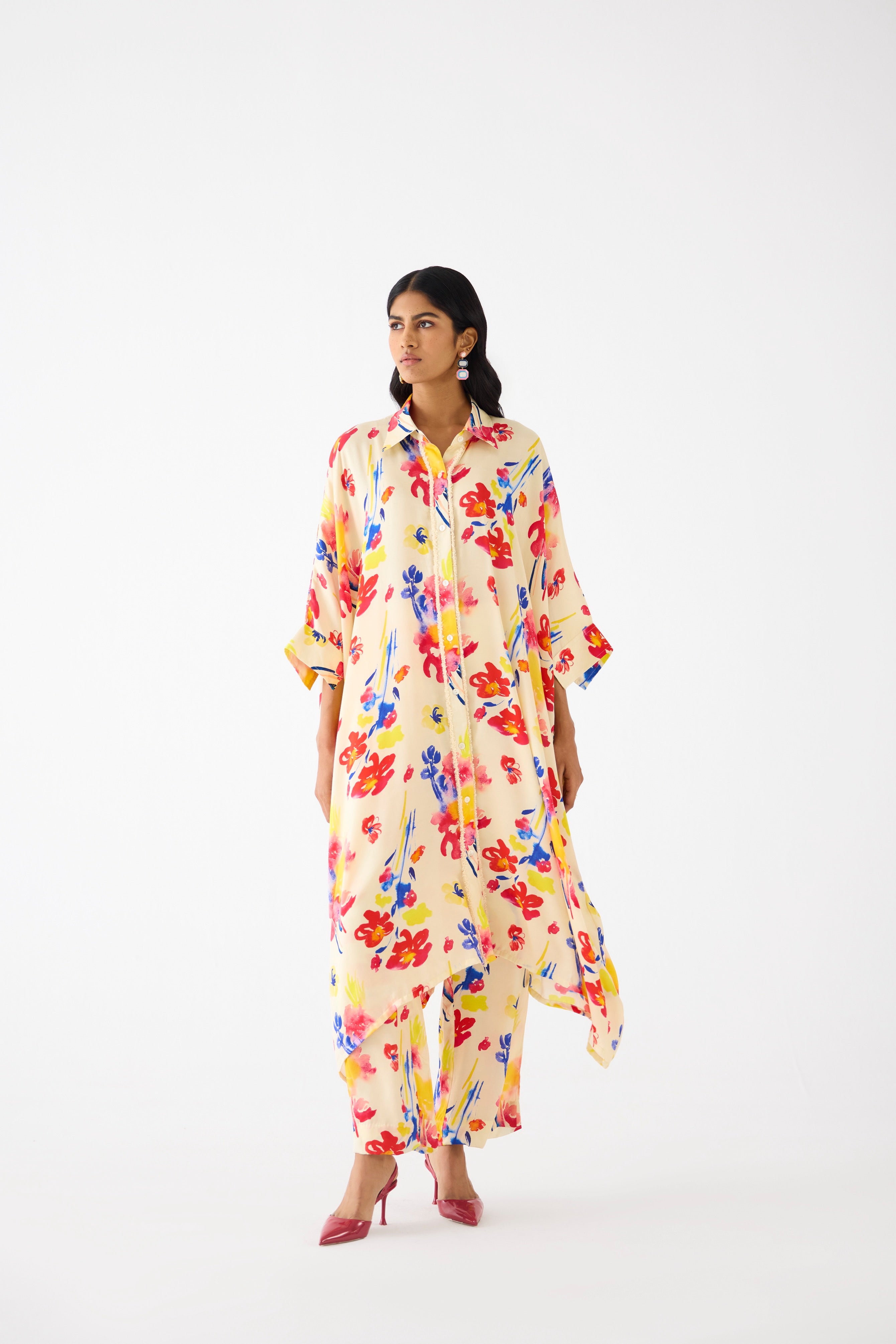 RIAD FRONT BUTTON KIMONO