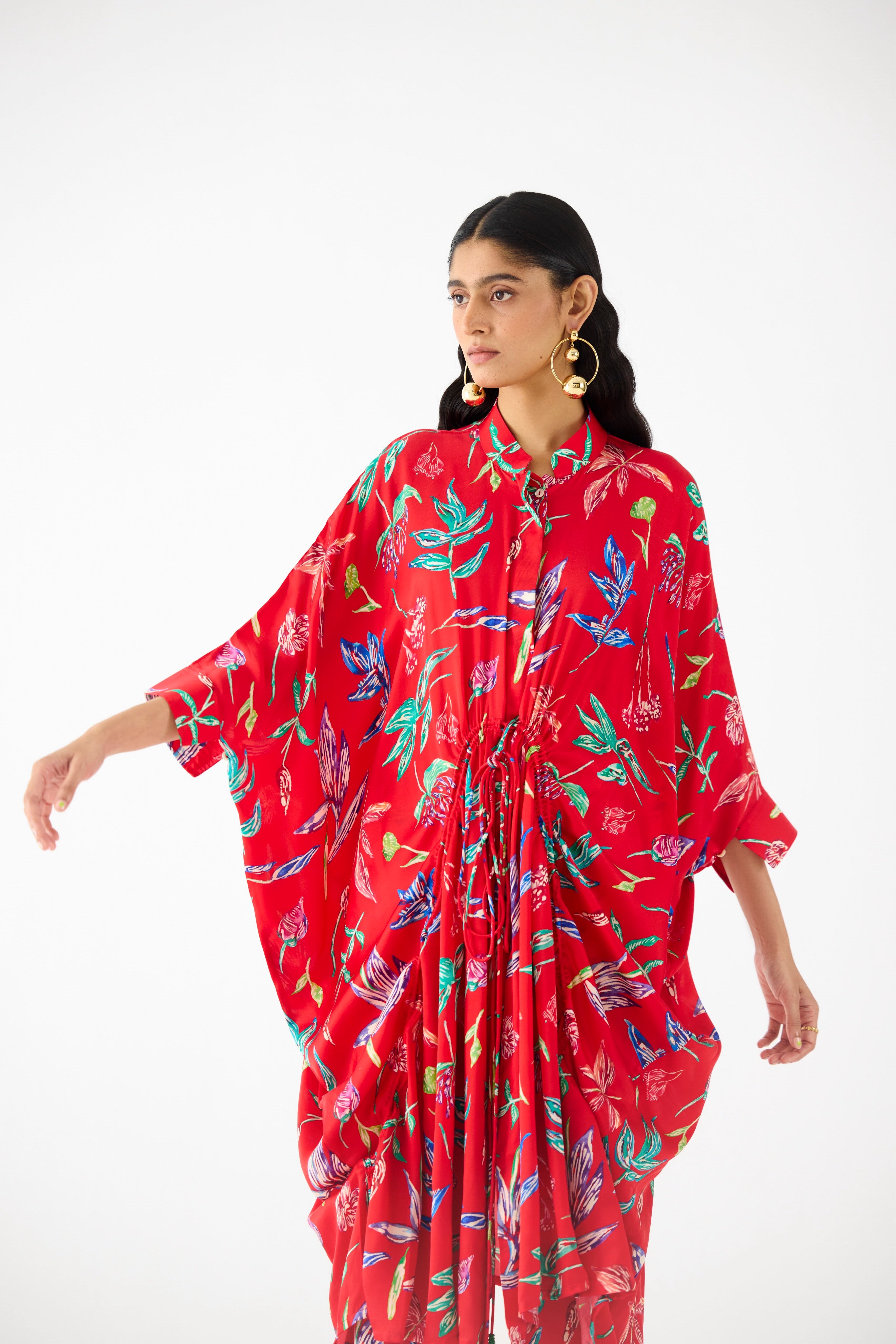 BOTANICA DRAWSTRING KIMONO AND PANTS CO-ORD