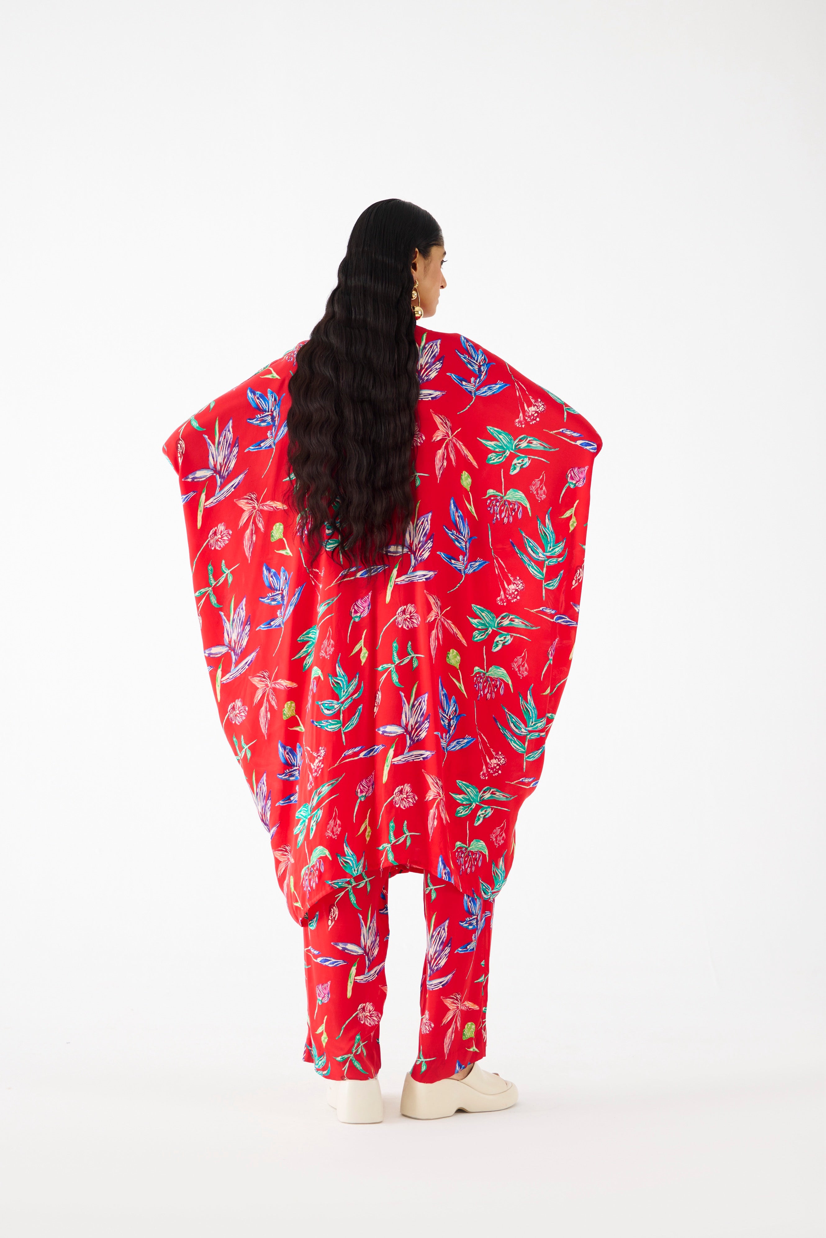 BOTANICA DRAWSTRING KIMONO AND PANTS CO-ORD