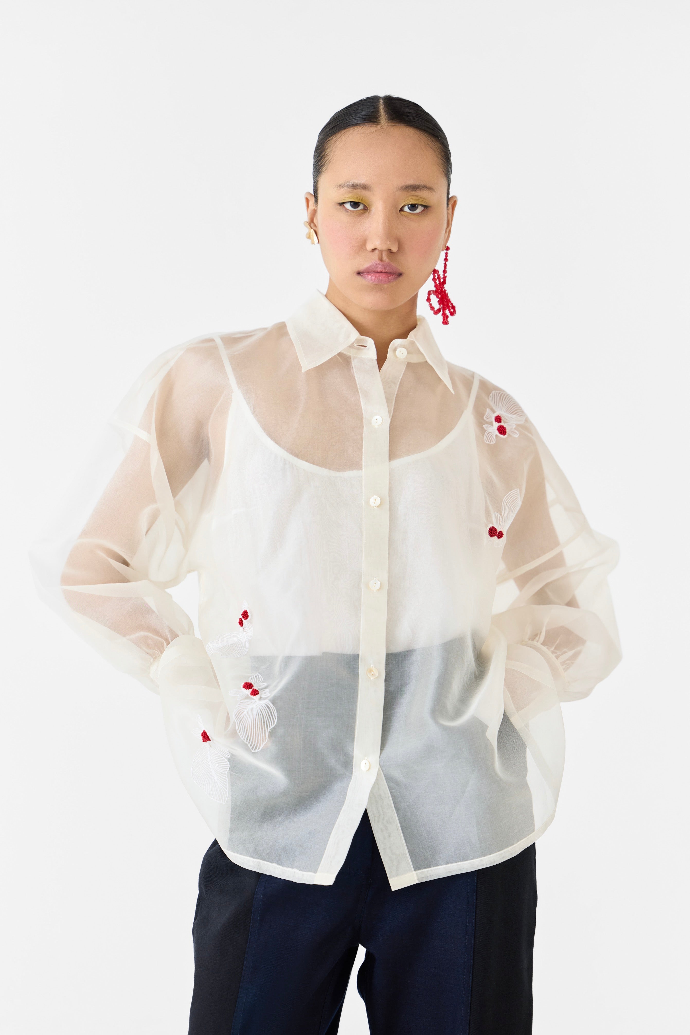 KOI ORGANZA SHIRT